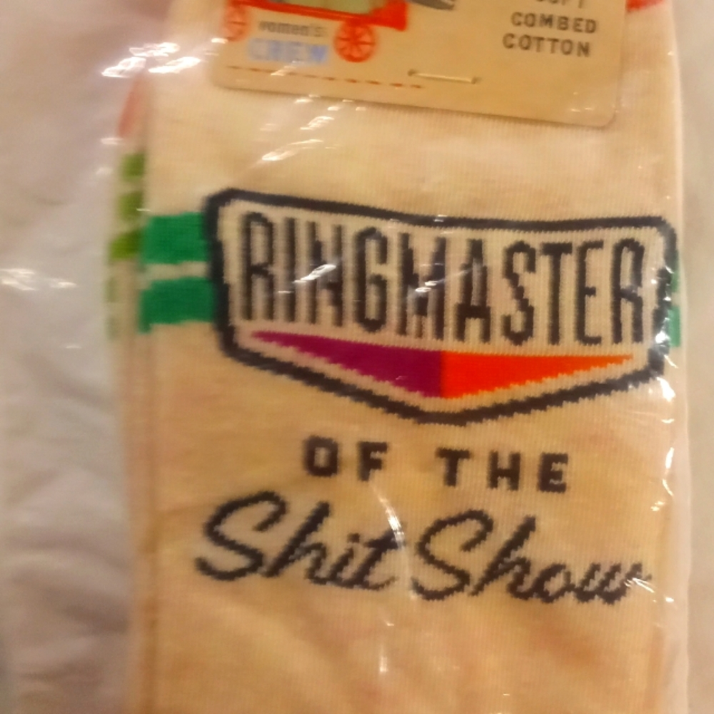 Blue Q Socks. Soft Combed Cotton. Women's Crew Socks.